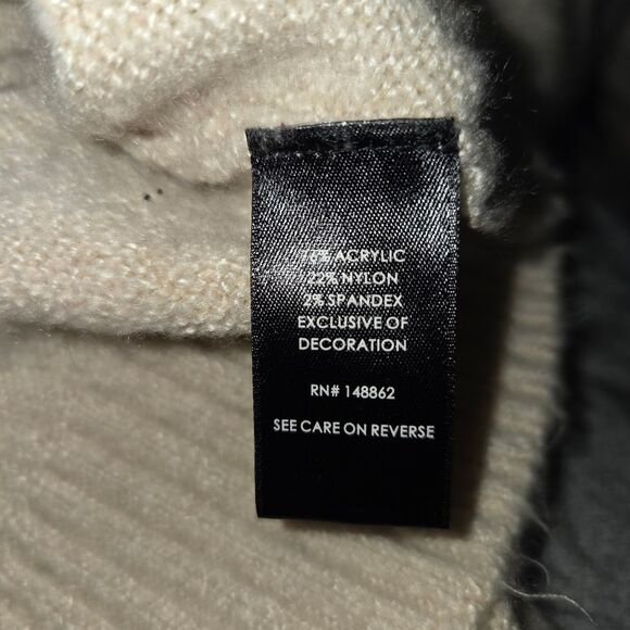 Torrid Raglan Hoodie Sweater - Pullover Rainbow Lips Oatmeal 3 3x - Picture 8 of 8